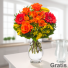Blumenstrauß Blütenkuss mit Vase
