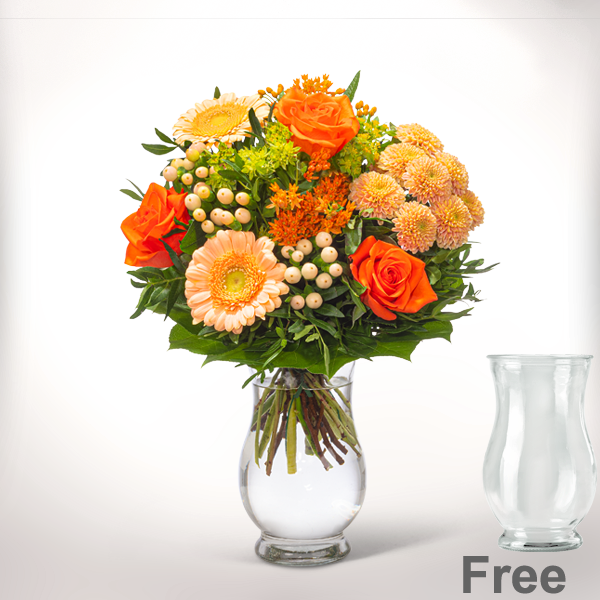 Flower Bouquet Sommerschönheit with vase
