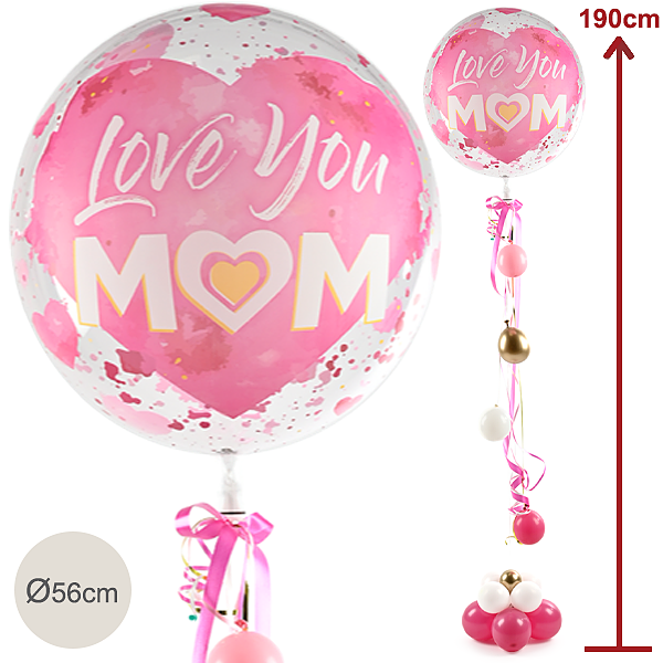 Giant-Balloon-Gift Love You Mom (190cm)