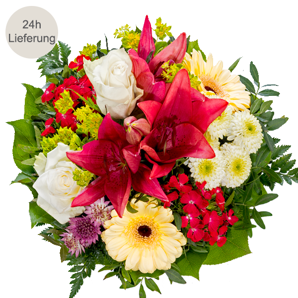 Blumenstrauß von Herzen