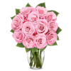 One Dozen Light Pink Roses
