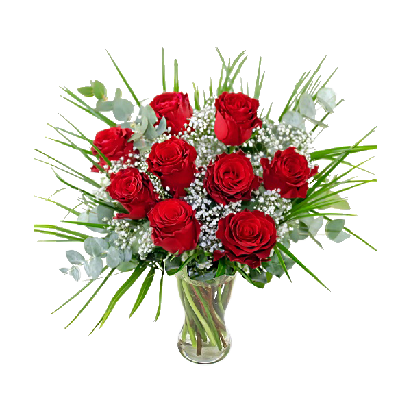 9 rote Rosen