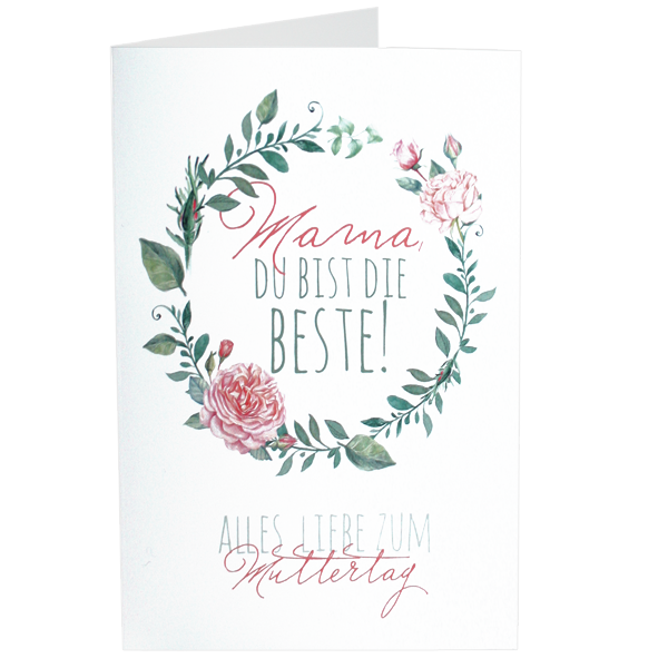 Scented card "Mama du bist die Beste!"