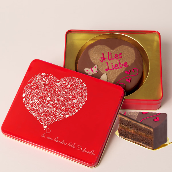 Dessert Sacher cake „Alles Liebe“