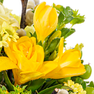 Blumenarrangement Hasennest mit 2 Ferrero Rocher