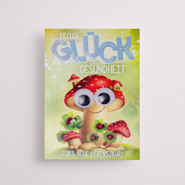 Motivkarte „Freude, Glück und Gesundheit fürs neue Lebensjahr“