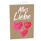 Motivkarte " Alles Liebe"
