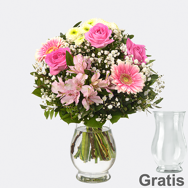 Blumenstrauß Kleiner Dank mit Vase