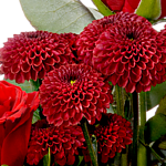 Blumenstrauß Liebesbote mit Vase