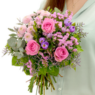 Flower Bouquet Zauberhaft with vase & 2 Ferrero Rocher