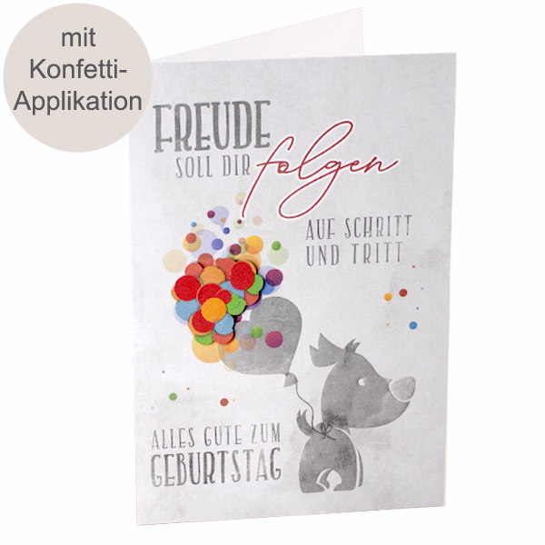 Motivkarte „Freude soll dir folgen auf Schritt und Tritt“