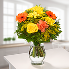 Blumenstrauß Sonnenschein mit Vase