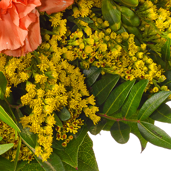 Flower Bouquet Sonnenschein with vase & 3 Ferrero Giotto