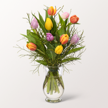 Flower Bunch Kleines Glück with vase & 3 Ferrero Giotto