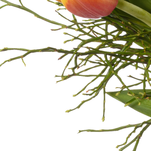 Blumenbund Kleines Glück mit Vase & Ferrero Giotto 3er