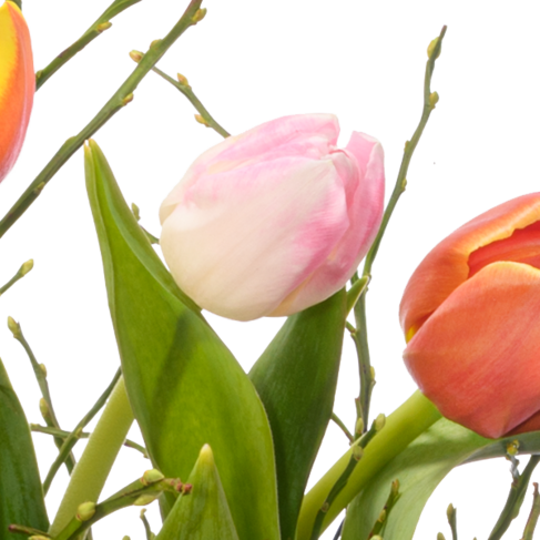 Blumenbund Kleines Glück mit Vase & Ferrero Giotto 3er