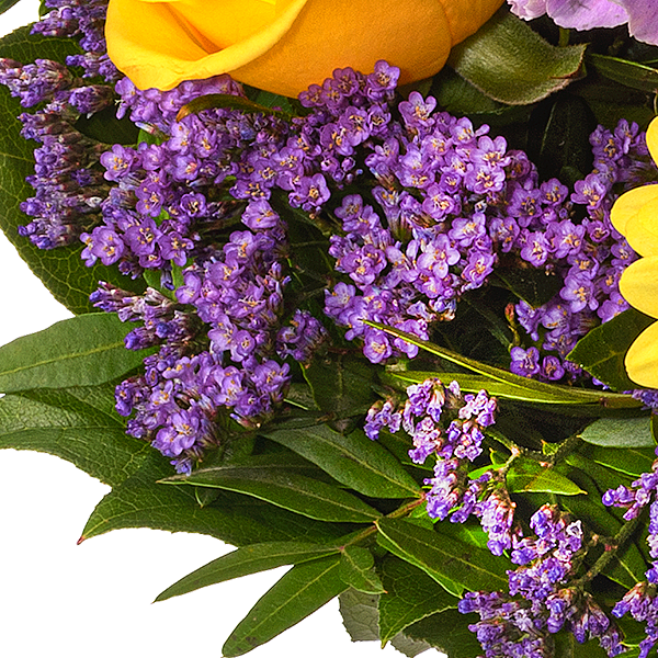 Blumenstrauß Frühjahrszauber mit Vase & 2 Ferrero Rocher