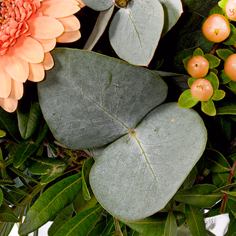 Blumenstrauß Morgentau mit Vase & Ferrero Giotto 3er