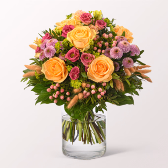 Premiumstrauß Frühlingskind mit Premiumvase