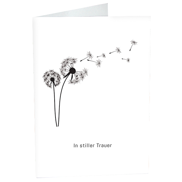 Greeting Card "In stiller Trauer"
