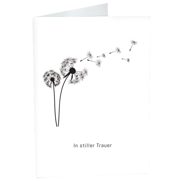 Motivkarte "In stiller Trauer"