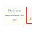 Personal greeting card with Merci: Happy Birthday (250 g)