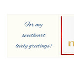 Personal greeting card with Merci: Die liebsten Grüße (250 g)
