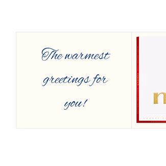 Personal greeting card with Merci: Tausend gute Wünsche (250 g)