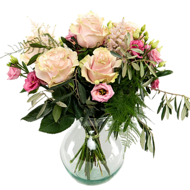 Rose Bouquet in Light Pink