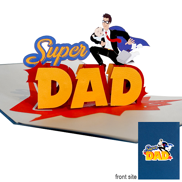 pop-up card "Super Dad"