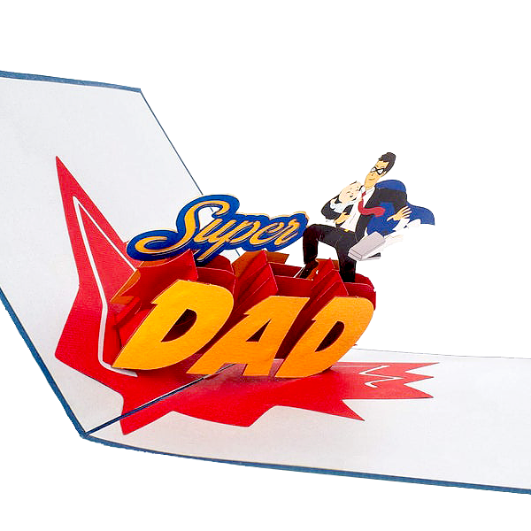 3D-Motivkarte "Super Dad"