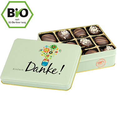 Gift box „Just Thanks“ with bio-chocolates