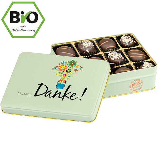Gift box „Just Thanks“ with bio-chocolates