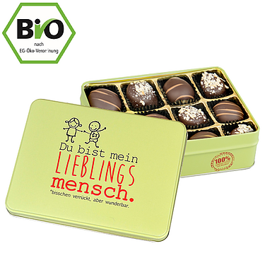 Gift box "Lieblingsmensch" with bio-chocolates