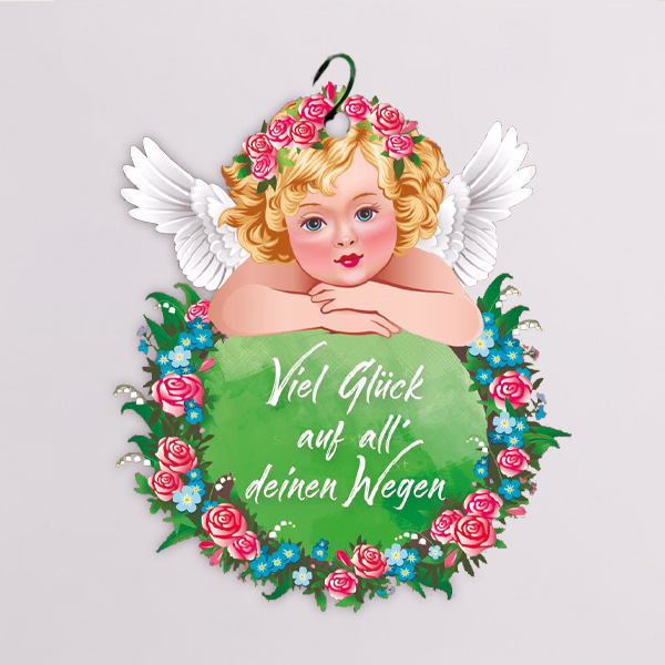 Flowercard „Viel Glück auf all' deinen Wegen“