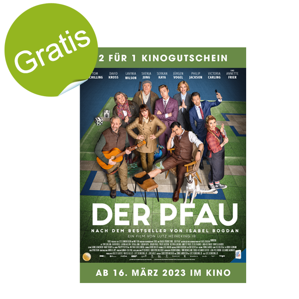 Kino-Gutschein: 2 für 1