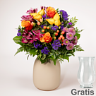 Blumenstrauß Herbstromanze mit Vase