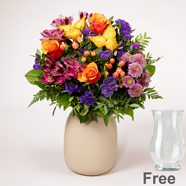 Flower Bouquet Herbstromanze with vase
