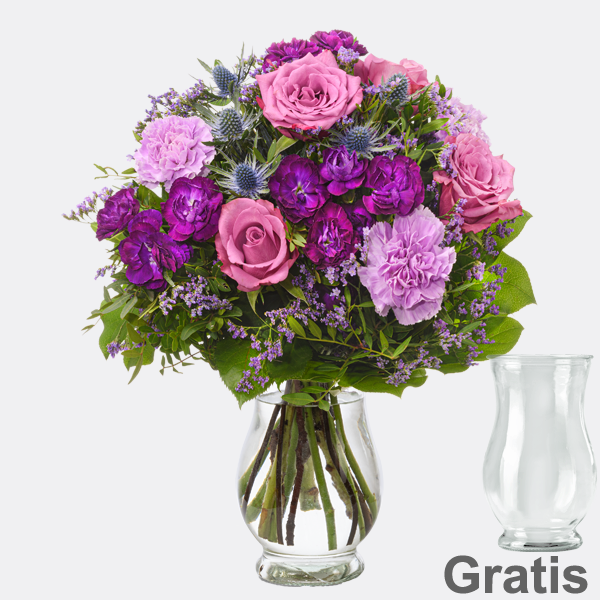 Blumenstrauß Herbstzauber mit Vase