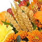Blumenstrauß Herbstfest mit Vase & 2 Ferrero Rocher