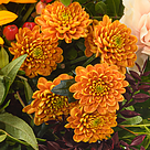 Blumenstrauß Herbstglück mit Vase & 2 Ferrero Rocher