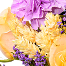 Flower Bouquet Landliebe with vase & 2 Ferrero Rocher