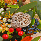 Premiumstrauß Herbstgefühl mit Premiumvase & Ferrero Raffaello
