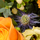 Premiumstrauß Ode an den Herbst mit Premiumvase & Ferrero Raffaello