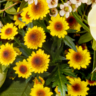 Premiumstrauß Herbstliebe mit Premiumvase & Ferrero Raffaello