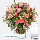 Premium Bouquet Herbstkuss with premium vase
