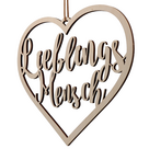 Wooden deco pendant "Lieblingsmensch"