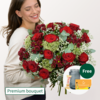 Premium Bouquet Märchenhaft with Premium Vase & Teaballs & 3 Ferrero Giotto