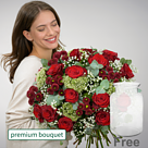 Premium Bouquet Märchenhaft with premium vase