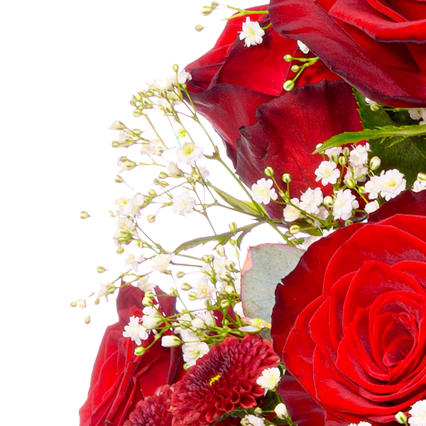 Premium Bouquet Märchenhaft with Premium Vase & 3 Ferrero Giotto